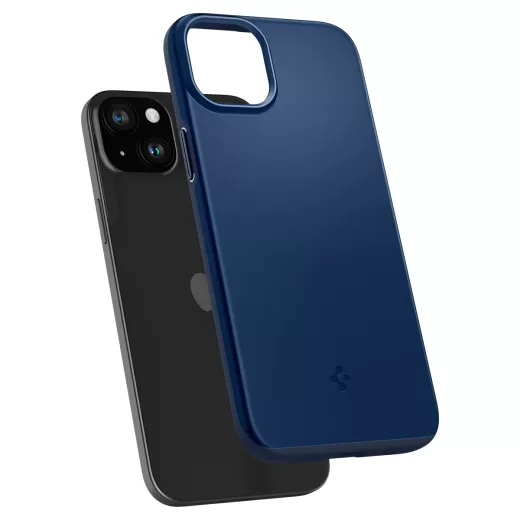 Чехол Spigen Thin Fit Navy Blue для iPhone 15 Plus (ACS06640)