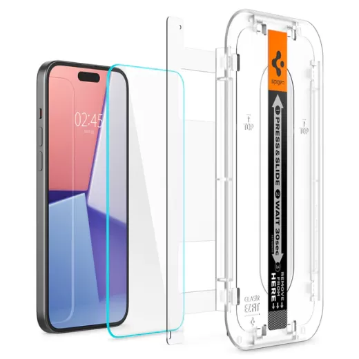 Захисне скло Spigen Glas.TR EZFIT HD (1 шт.)  для iPhone 16 | 15 (AGL06907)