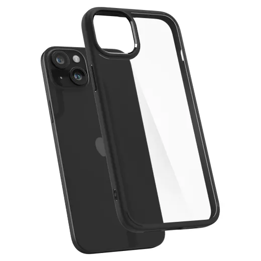 Прозрачный чехол Spigen Ultra Hybrid Matte Black для iPhone 15 Plus (ACS06657)