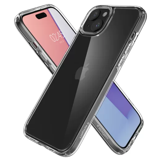 Прозорий чохол Spigen Ultra Hybrid Crystal Clear для iPhone 15 Plus (ACS06653)