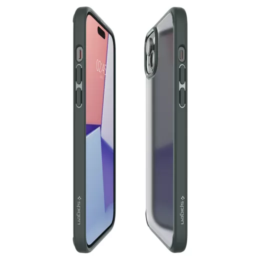 Прозорий чохол Spigen Ultra Hybrid Frost Green для iPhone 15 (ACS06798)