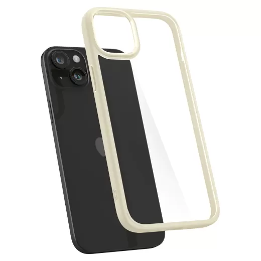 Прозрачный чехол Spigen Ultra Hybrid Mute Beige для iPhone 15 (ACS06800)