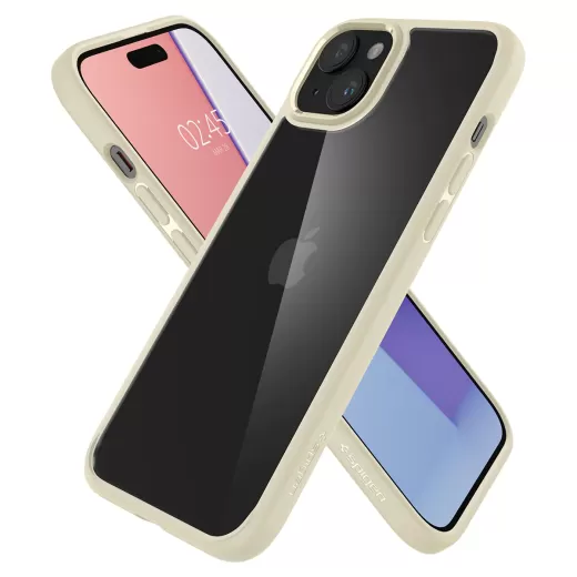 Прозрачный чехол Spigen Ultra Hybrid Mute Beige для iPhone 15 (ACS06800)