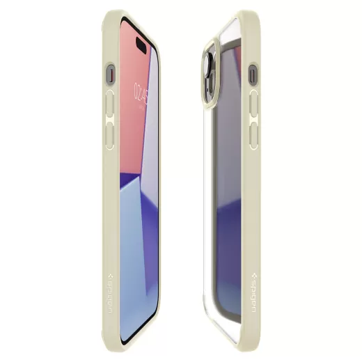 Прозрачный чехол Spigen Ultra Hybrid Mute Beige для iPhone 15 (ACS06800)