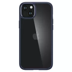 Прозорий чохол Spigen Ultra Hybrid Navy Blue для iPhone 15 Plus (ACS06659)