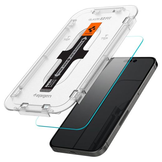 Захисне скло Spigen Screen Protector EZ FIT GLAS.tR (Sensor Protection) для iPhone 14 Pro (AGL05214)