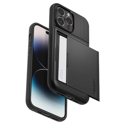 Чехол Spigen Slim Armor CS Black для iPhone 14 Pro Max (ACS04835)