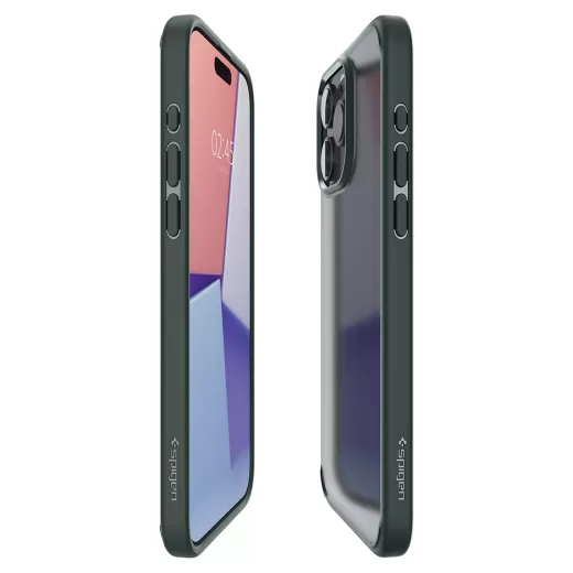 Прозрачный чехол Spigen Ultra Hybrid Frost Green для iPhone 15 Pro (ACS06710)