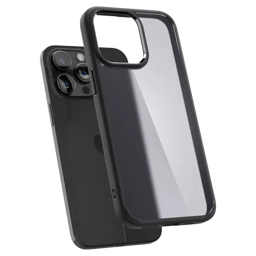 Прозорий чохол Spigen Ultra Hybrid Frost Black для iPhone 15 Pro (ACS06709)