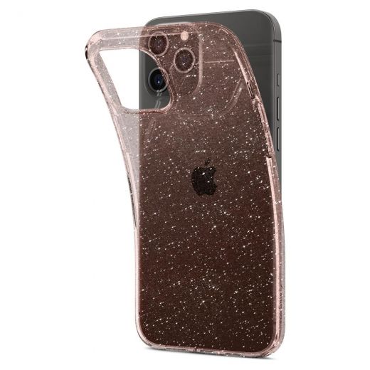 Чехол Spigen Liquid Crystal Glitter Rose Quartz для iPhone 12 Pro Max (ACS01615)