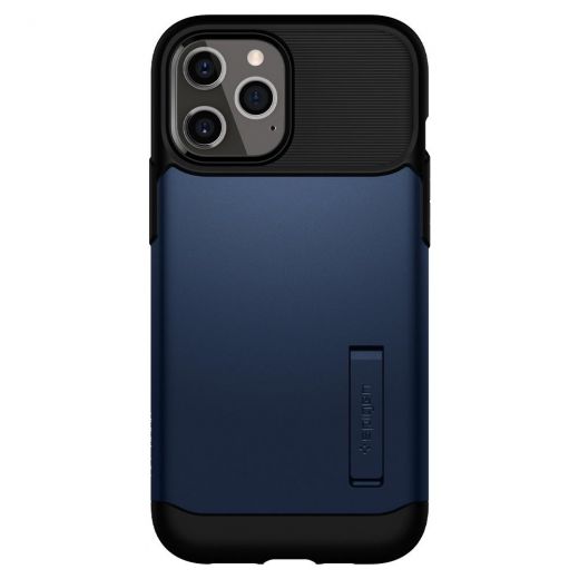 Чехол Spigen Slim Armor Navy Blue для iPhone 12 Pro Max (ACS01481)