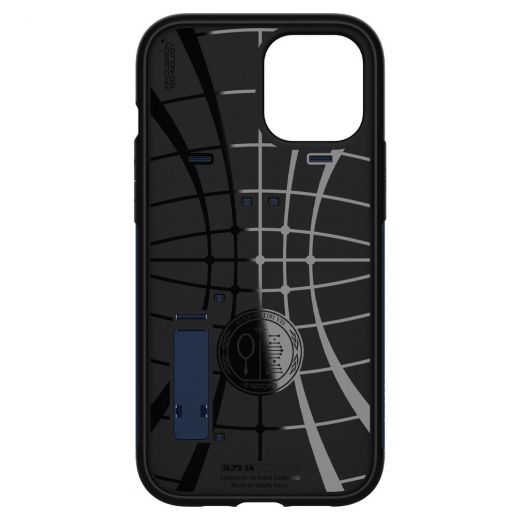 Чехол Spigen Slim Armor Navy Blue для iPhone 12 Pro Max (ACS01481)