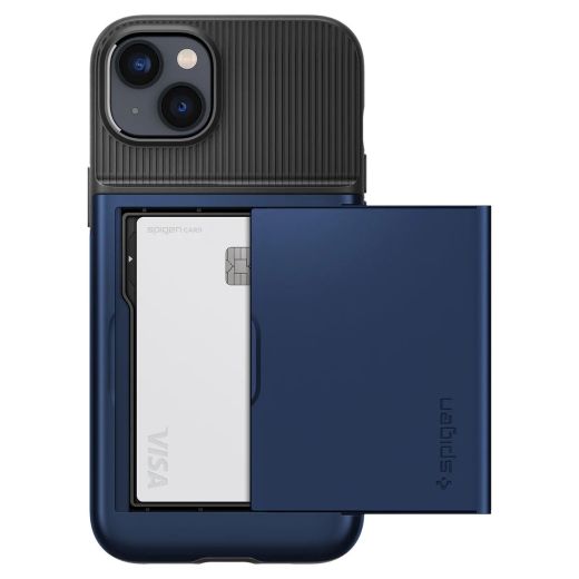 Чехол Spigen Slim Armor CS Navy Blue для iPhone 14 Plus (ACS04913)