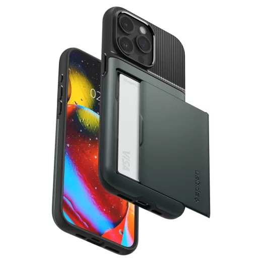 Чохол Spigen Slim Armor CS Abyss Green для iPhone 15 Pro (ACS06731)