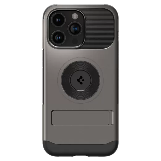 Чехол с подставкой Spigen Slim Armor (MagFit) Gunmetal для iPhone 15 Pro Max (ACS06451)