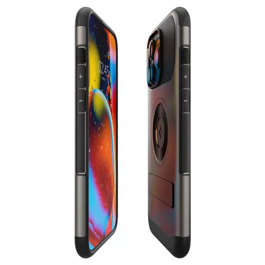Чохол із підставкою Spigen Slim Armor (MagFit) Gunmetal для iPhone 15 Pro Max (ACS06451)