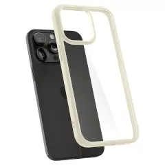 Прозорий чохол Spigen Ultra Hybrid mute Beige для iPhone 15 Pro Max (ACS06571)