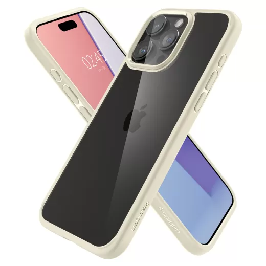 Прозрачный чехол Spigen Ultra Hybrid Mute Beige для iPhone 15 Pro Max (ACS06571)