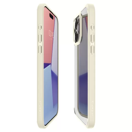 Прозрачный чехол Spigen Ultra Hybrid Mute Beige для iPhone 15 Pro Max (ACS06571)