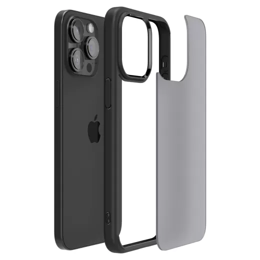Прозорий чохол Spigen Ultra Hybrid Frost Black для iPhone 15 Pro Max (ACS06568)