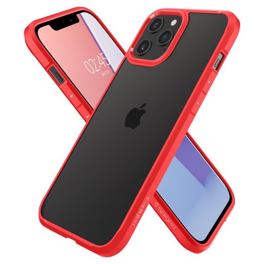 Чохол Spigen Ultra Hybrid Red для iPhone 12 | 12 Pro (ACS01704)