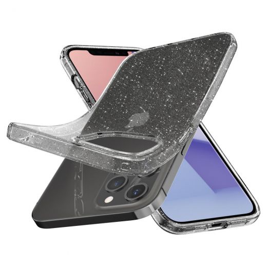 Чехол Spigen Liquid Crystal Glitter Crystal Quartz для iPhone 12 | 12 Pro (ACS01698)