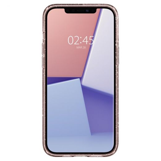 Чехол Spigen Liquid Crystal Glitter Rose Quartz для iPhone 12 | 12 Pro (ACS01699)