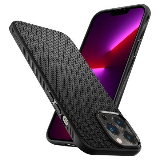Чехол Spigen Liquid Air Matte Black для iPhone 13 Pro (ACS03258)