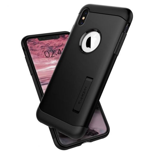 Чехол Spigen Slim Armor Black для iPhone XS Max