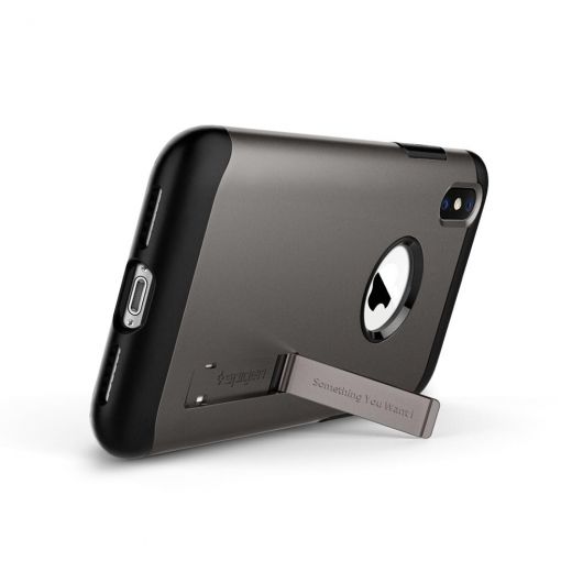 Чохол Spigen Slim Armor Gunmetal для iPhone XS Max