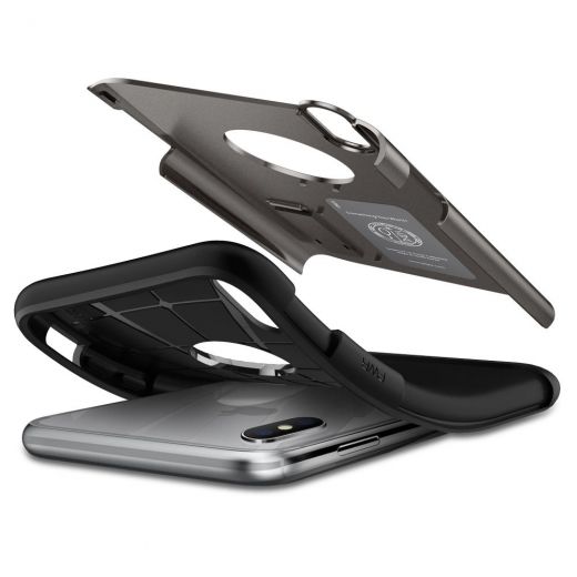 Чохол Spigen Slim Armor Gunmetal для iPhone XS Max