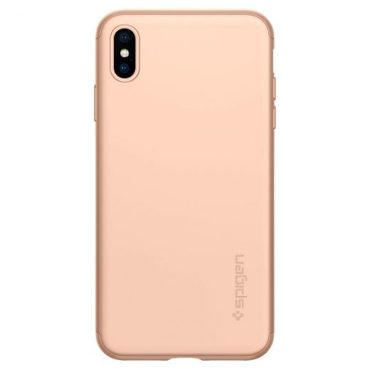 Чехол Spigen Thin Fit 360 Brush Gold для iPhone XS Max