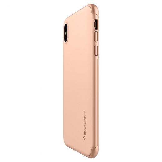 Чехол Spigen Thin Fit 360 Brush Gold для iPhone XS Max