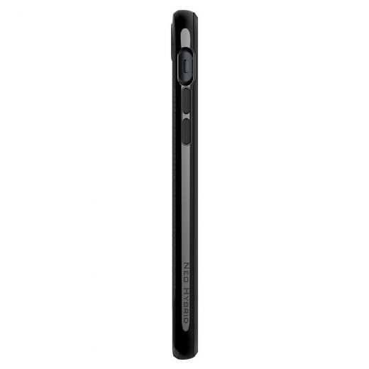 Чохол Spigen Neo Hybrid Herringbone Shiny Black (054CS22200) для iPhone SE (2020)