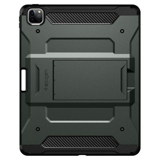 Противоударнный чехол Spigen Tough Armor Pro Military Green (ACS01023) для iPad Pro 11" M2 | M1 (2022 | 2021)