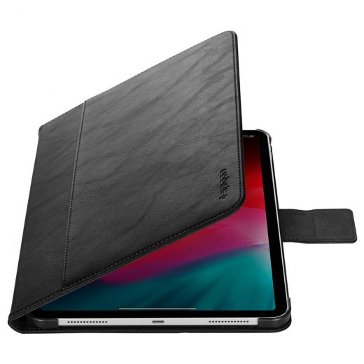 Чехол Spigen Stand Folio (Version 2) Black для iPad Pro 12.9" (2018)