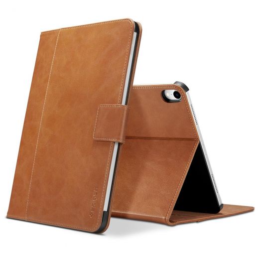 Чехол Spigen Stand Folio (Version 2) Brown для iPad Pro 11" (2018)