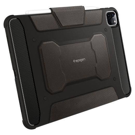 Противоударный чехол Spigen Rugged Armor Pro Gunmetal (ACS01025) для iPad Pro 11" M1 | M2 (2021 | 2022)