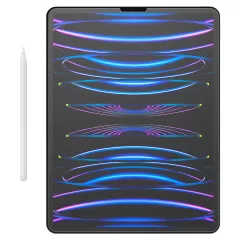 Матовая защитная пленка с эффектом бумаги Spigen Screen Protector Paper Touch EZ Fit для iPad Pro 12.9" (2022 | 2021) (AGL06349)