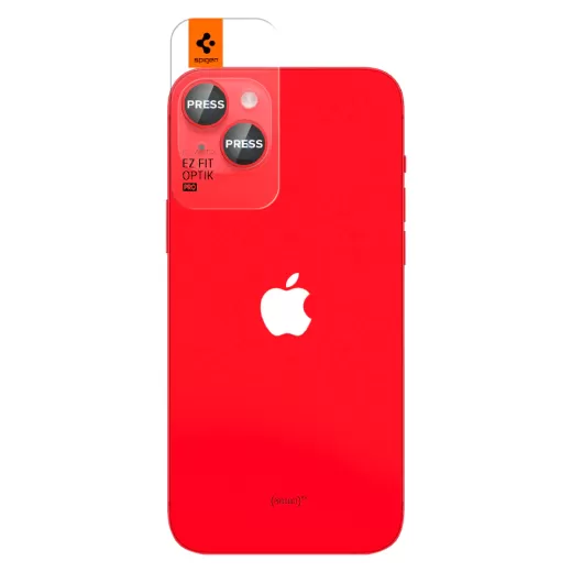 Захисне скло для камери Spigen Optik Pro Lens Protector Red (2 Pack) для iPhone 15 | 15 Plus | 14 | 14 Plus (AGL05605)