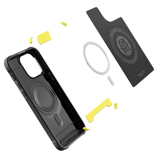 Чохол Spigen Rugged Armor (MagFit) Matte Black для iPhone 14 Pro (ACS04956)