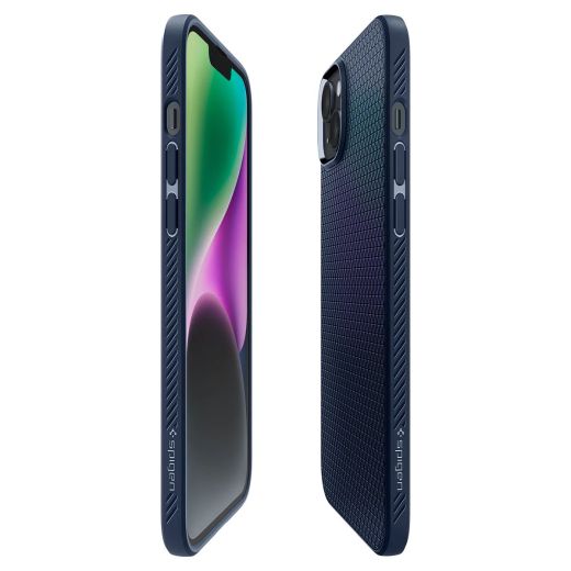 Чехол Spigen Liquid Air Navy Blue для iPhone 14 Plus (ACS04892)