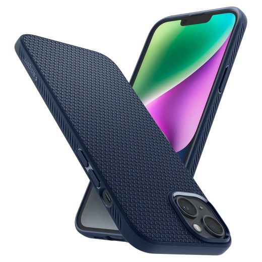 Чохол Spigen Liquid Air Navy Blue для iPhone 14 Plus (ACS04892)