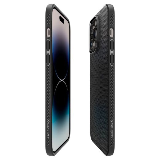 Чехол Spigen Liquid Air Matte Black для iPhone 14 Pro (ACS04957)