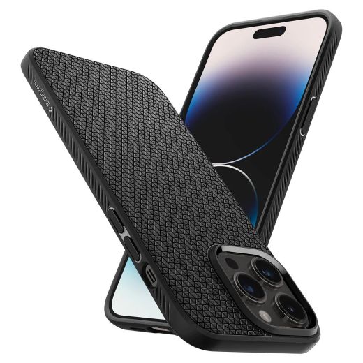Чехол Spigen Liquid Air Matte Black для iPhone 14 Pro Max (ACS04813)