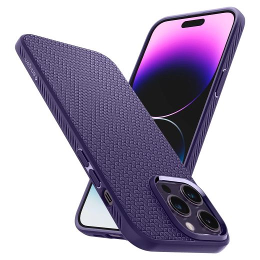 Чохол Spigen Liquid Air Deep Purple для iPhone 14 Pro Max (ACS05575)