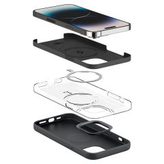 Силиконовый чехол Spigen Silicone Fit (MagFit) Black для iPhone 14 Pro Max (ACS04846)
