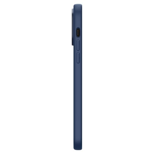 Силиконовый чехол Spigen Silicone Fit (MagFit) Navy Blue для iPhone 14 Pro Max (ACS04847)