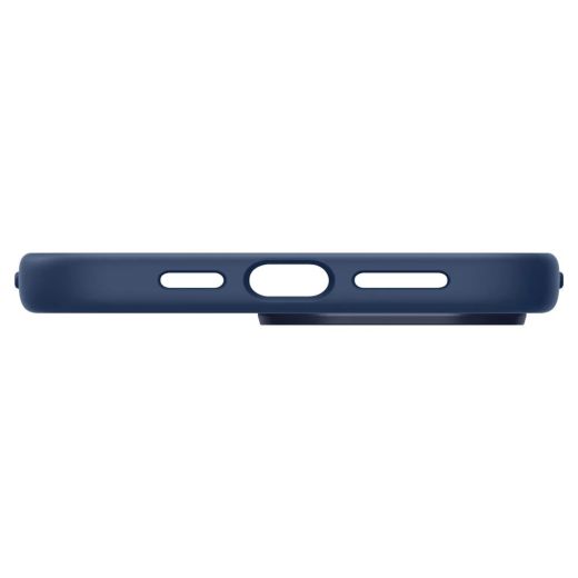 Силіконовий чохол Spigen Silicone Fit (MagFit) Navy Blue для iPhone 14 Pro Max (ACS04847)