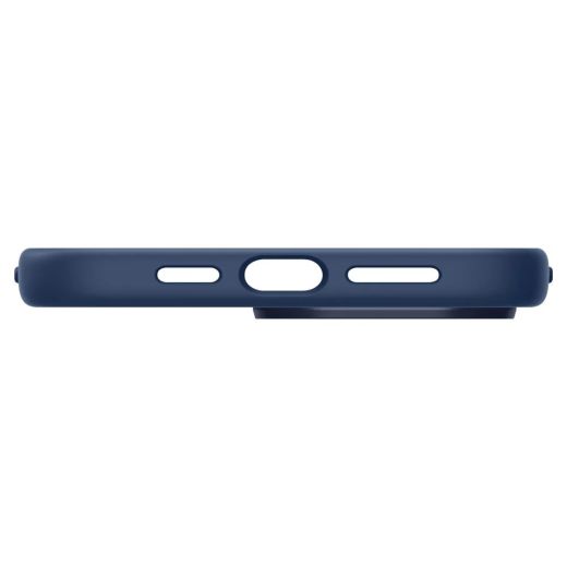 Силиконовый чехол Spigen Silicone Fit (MagFit) Navy Blue для iPhone 14 Pro Max (ACS04847)